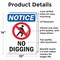 Signmission No Digging, 10 in W x Rectangle, Aluminum OS-2PACK-NS-A-1014-V-14479 - alternate 4